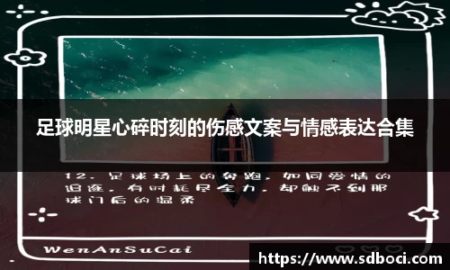 足球明星心碎时刻的伤感文案与情感表达合集
